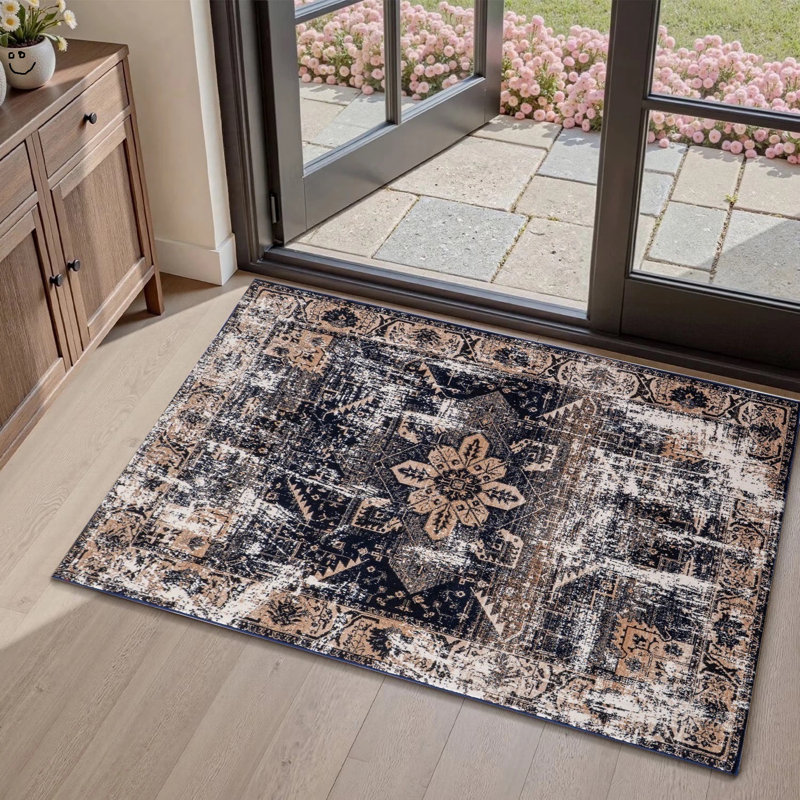Area Rug, Rectangle 60 x 110 cm, Navy