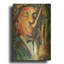 Tableau mural en métal doré « Sax Man » par JD, 30,5 x 40,5 cm-526139072