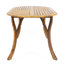 Table en bois 70 po avec finition ombrée pour un repas en plein air