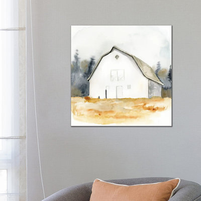 Barn Watercolour III 1 Piece Wrapped Canvas Painting