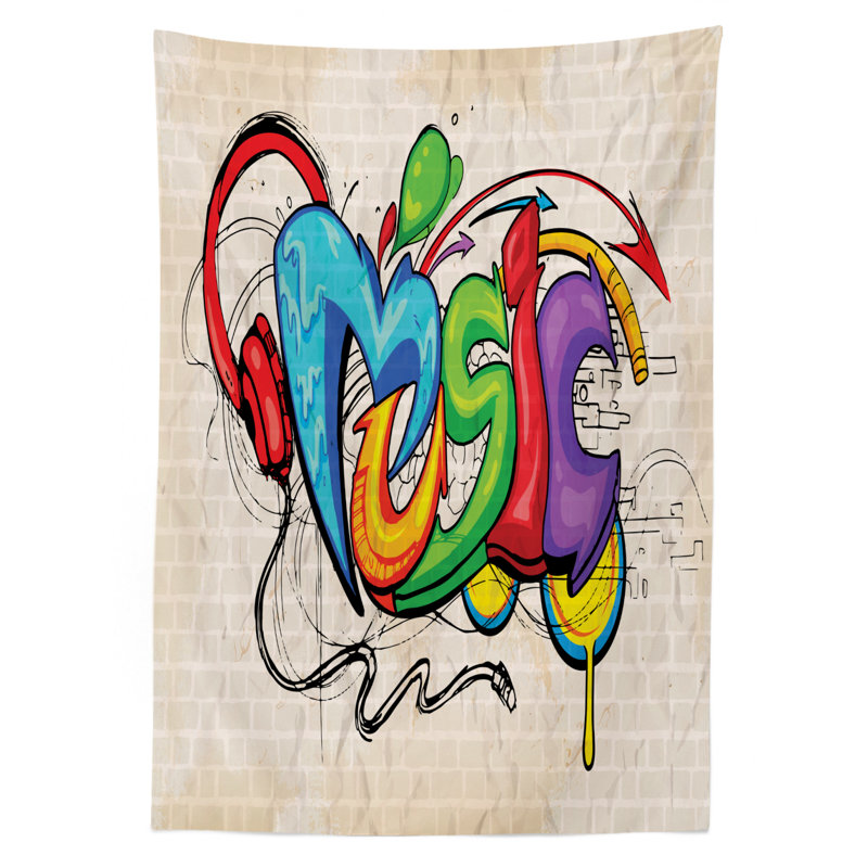 Music Tablecloth, 84" L x 60" W
