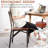 Ailse Upholstered Folding Dining Room Chairs Set Of 4, Faux Leather Parsons Dining Chairs, Kitchen Armless Side Chairs With Padded Seats-1547791768-1380187569