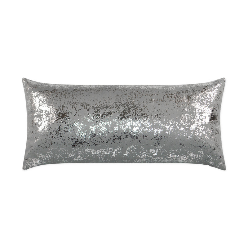 Sand Dune Lumbar Indoor/Outdoor Pillow Cover & Insert, Gray