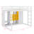 Full-Scale Raised Loft Bed Featuring Closet, Racks-2030843760