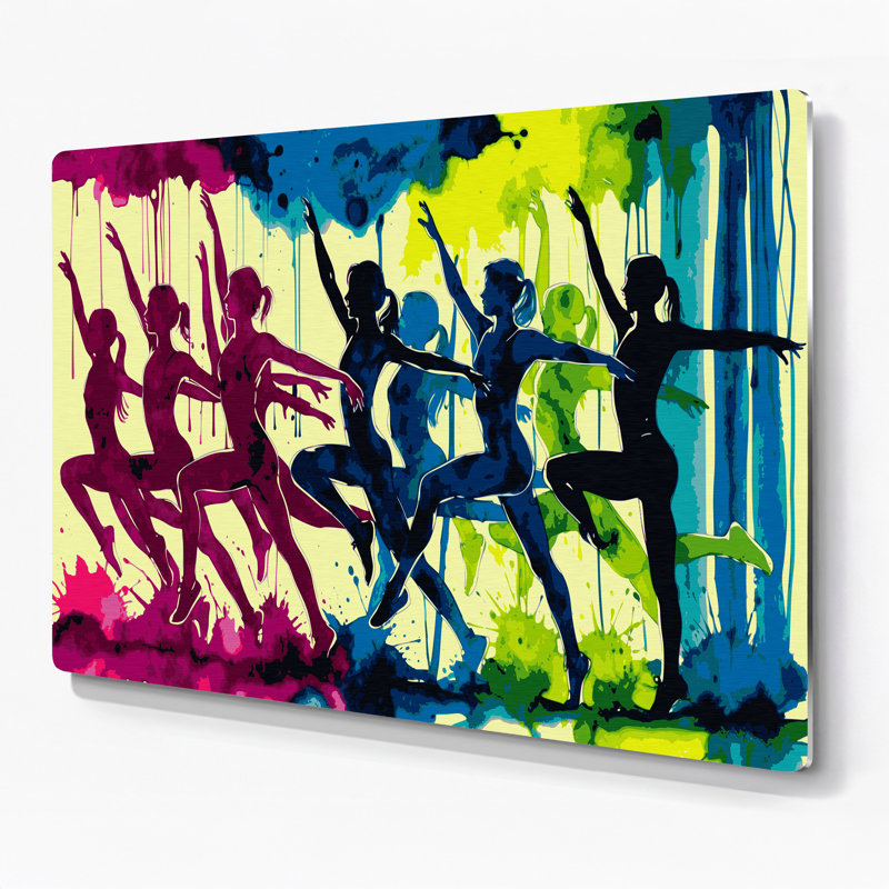 Art mural rouge en métal Sports, H 132 po x l 168 po x P 0,05 po