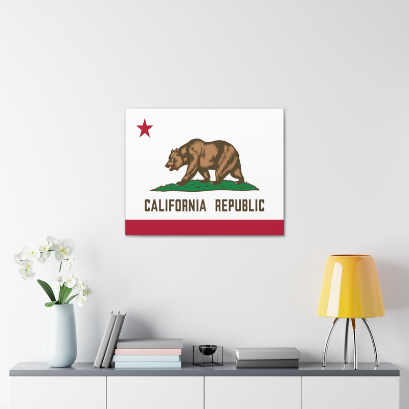 «California State Flag» sur, H 18 po x l 24 po