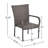 2Pcs Brown Stacking Chairs With Transitional Design, Curved , 35.25 High, Quick Setup Stackable Dining In Brown, Look, 25.25 Depth, Easy Use
