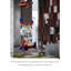 Sculpture chrome rouge bleu dégradé