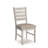Mereworth 7 Piece Dining Table Set | Rectangular Wood Top and 6 Ladder-Back Chairs | Dual Tone Weathered White Brown-935137875-931307553