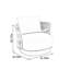 Fauteuil éponge durable et imperméable Sharrie
