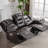 Kymberlee 79.5'' Faux Leather Power Reclining Sofa-1084850487
