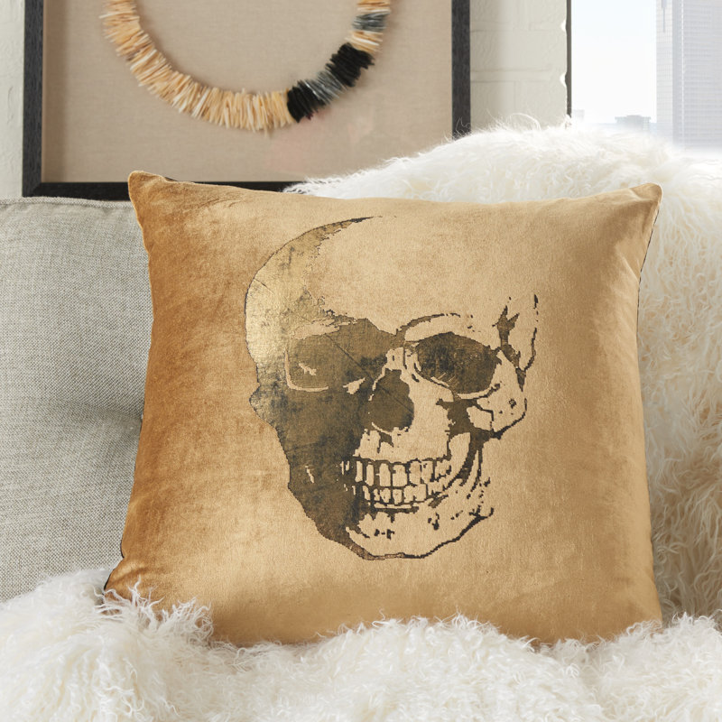 Square Cotton Pillow Cover & Insert, Beige