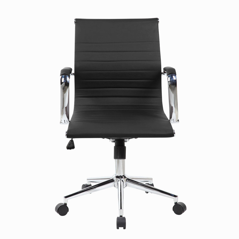 Modern Medium Back Executive Office Chair, Black