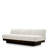 Sofa Bastion Seashell Off-White Charcoal Veneer
