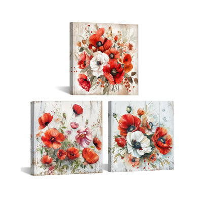 3 Piece Wrapped Canvas Wall Art