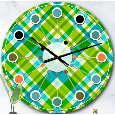 Horloge murale Tartan