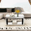 Table basse rectangulaire en verre Baked Curved Mirror