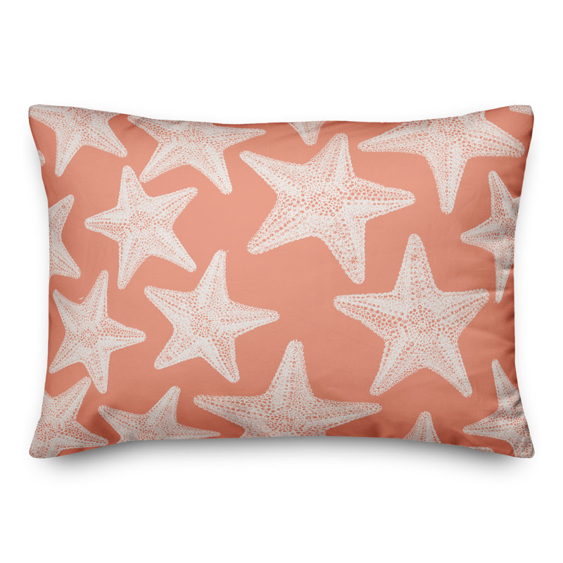  Housse et insert d'oreiller rectangulaire Starfish, Orange