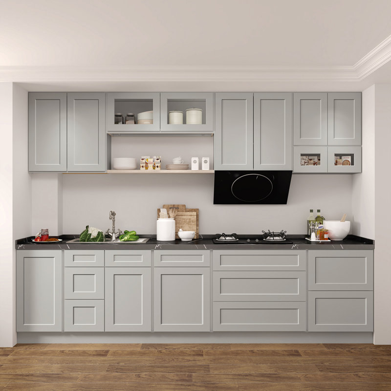 Armoire Homlux, H 34,5 po x l 36 po, Gris clair