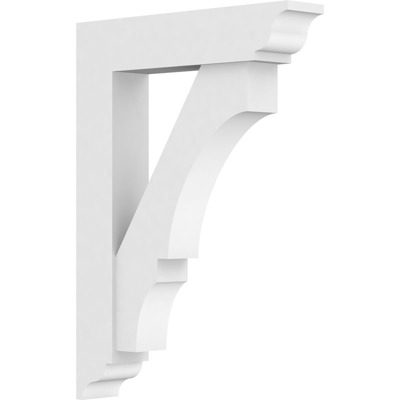 Support standard en PVC de qualité architecturale avec extrémités traditionnelles Balboa, H 22 po x l 3 po x P 16 po