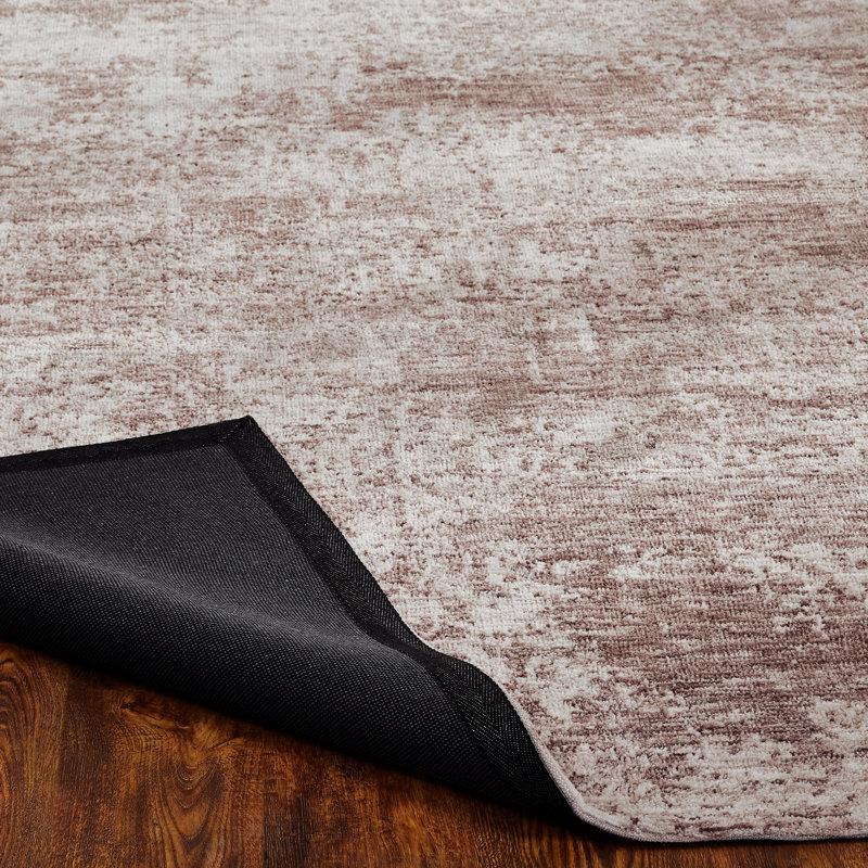 Area Rug, Rectangle 8'6" x 11'6", Brown/Ivory