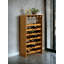 Armoire à vin 7 niveaux à finition chêne (35 bouteilles)
