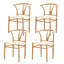 Ensemble de 4 chaises de salle à manger Modern