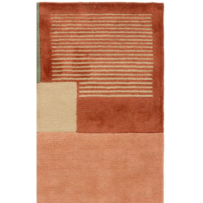 Fifth Avenue Hand Tufted Viscose,Wool, Cotton Geometric Indoor Rug, Rectangle 8' x 10'