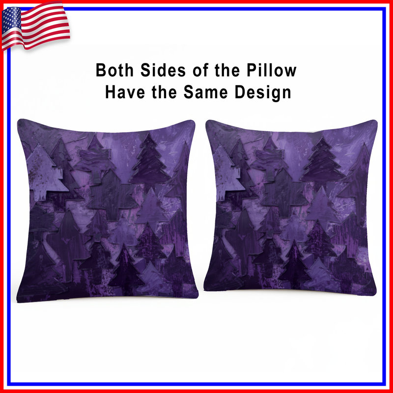 Coussins décoratifs mauve, 20 x 20 pouces