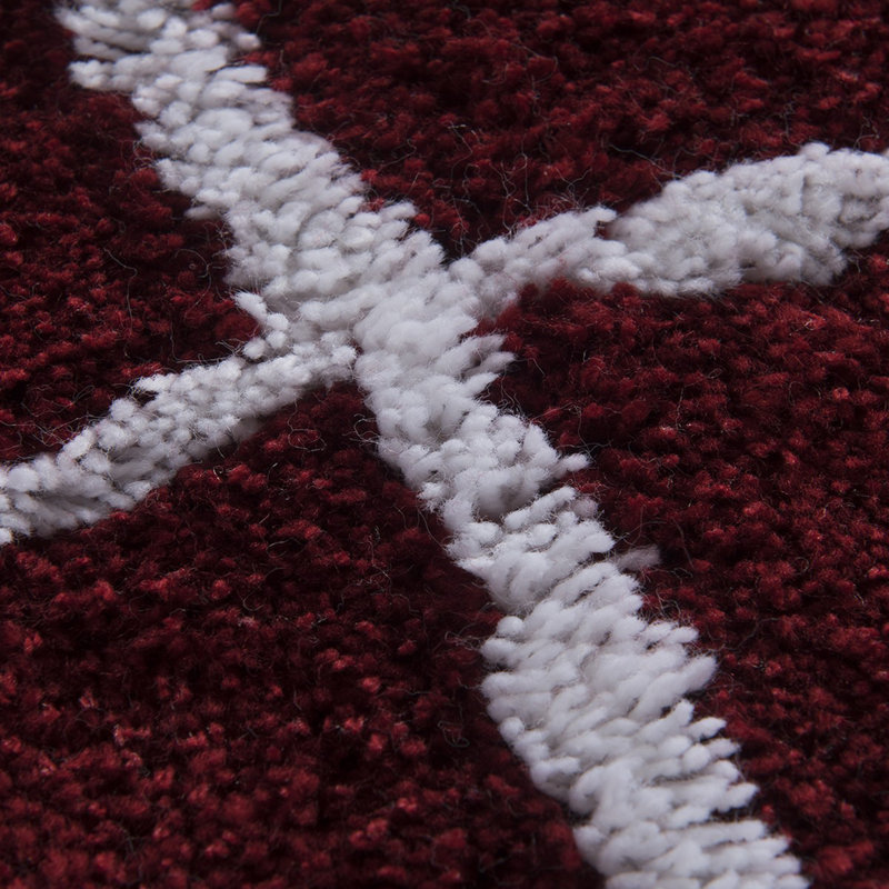 Tapis pour salle de bain Lemay, Rouge