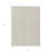 HomeRoots 3' X 5' Beige And Ivory Geometric Washable Indoor Outdoor Area Rug