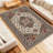 Vintage Living Room Carpet - Large Soft Washable Oriental Traditional Bedroom Antique Farmhouse Carpet - Interior Floor Decoration Carpet - Beige-612657539