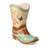 Rosewood 3-D Boot Vase