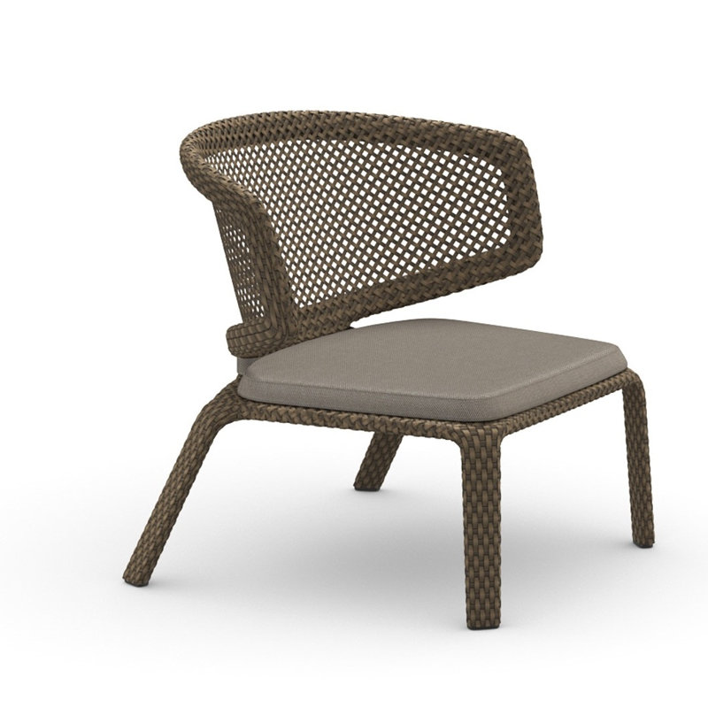 Seashell Outdoor Lounge Chair, Taupe