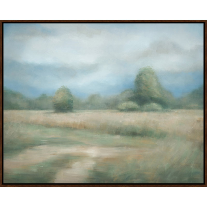 «Gentle Breeze» par D'Alessandro Leon - Peinture encadrée, art mural, Image au pinceau gel