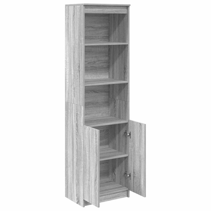 Highboard 50X35x180 Cm Engineered Wood, Grey Sonoma