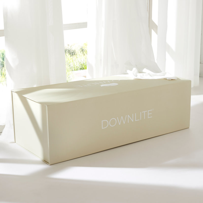 Luxury Bridal Comforter - 800 FP White Goose Down - German Milled Fabric, King