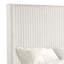 Wolo Full Size Bed, Pink Channel Tufted Fur Chenille Upholstery-117559496-117559495