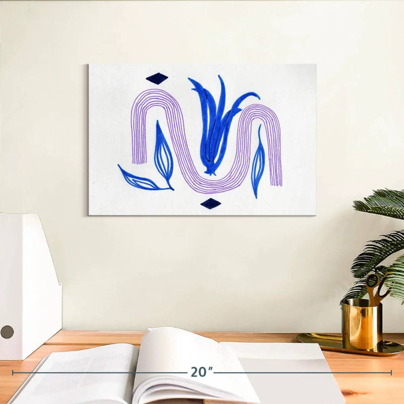 Avery Boho Abstract Tulip, 8" H x 12" W