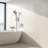 Lift-Up Diverter Bathtub Faucet with 6 Settings Handheld Shower in Chrome (Rough-in Valve Not Included)-129764450