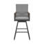 Tabouret d'extérieur en métal avec coussin Koslya-1136223274-1136223275-1136223268