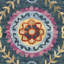 Tapis floral en laine et coton crocheté à la main Tomo-71005063