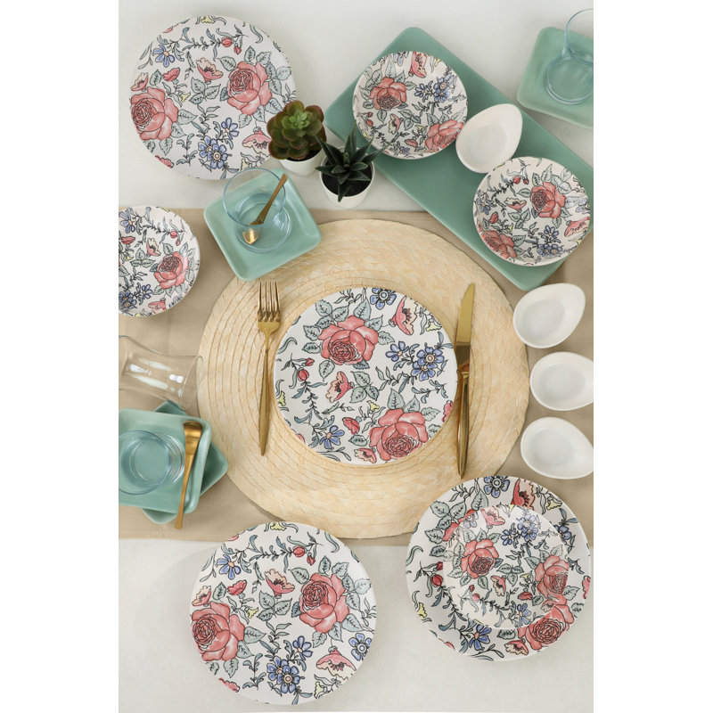 21 Piece Dinnerware Set, Service for 4