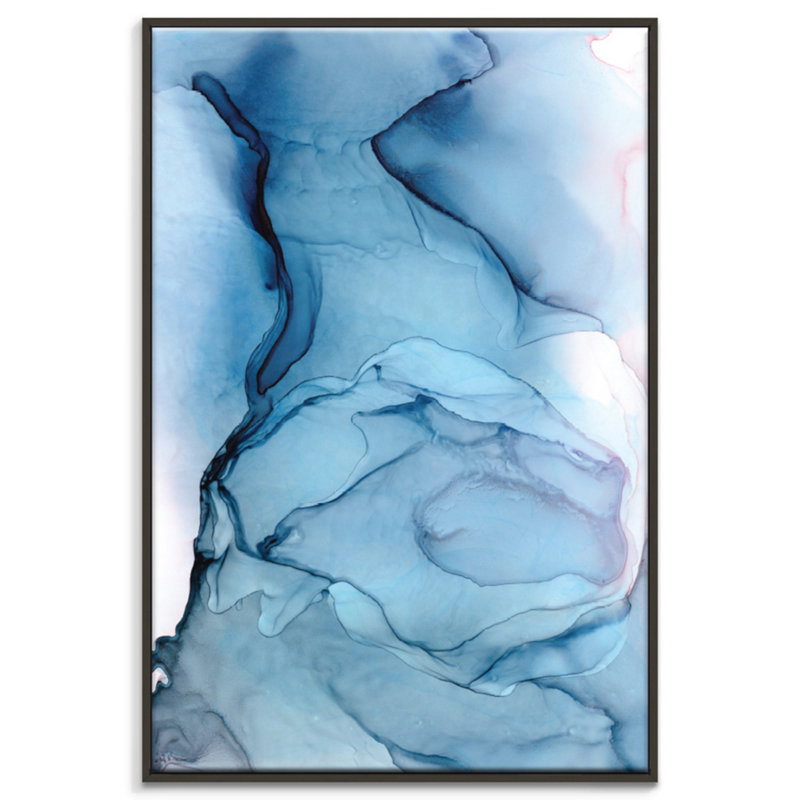 Carry by Fern Siebler - Painting on Canvas, Black Floater Frame, 77.5 cm H x 52.5 cm W x 4 cm D