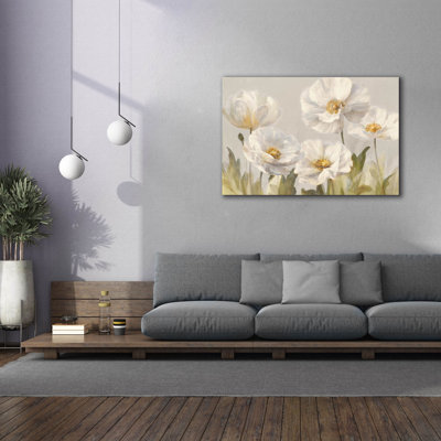 Art mural sur toile Epic Graffiti «White Anemones» par Danhui Nai