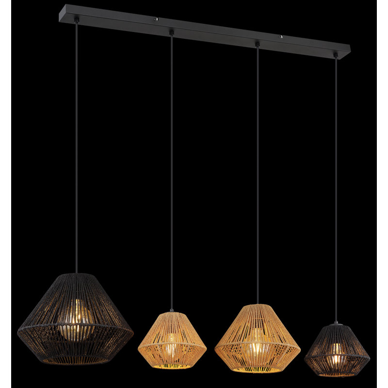 4 - Light Matte Black Pendant