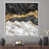White Floater Framed