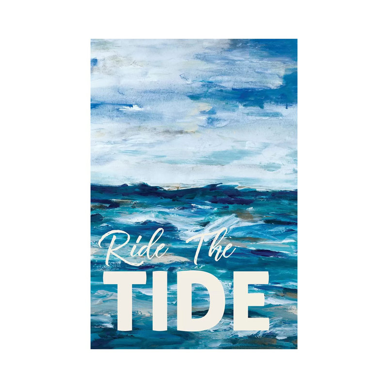 Ride The Tide by L. Hewitt - Wrapped Canvas Gallery-Wrapped Canvas Giclée, 20.32 cm H x 30.48 cm W