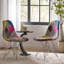 Chaise d'appoint en tissu de style bohémien Patchwork