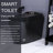Black Smart Toilet With Side Control Knob